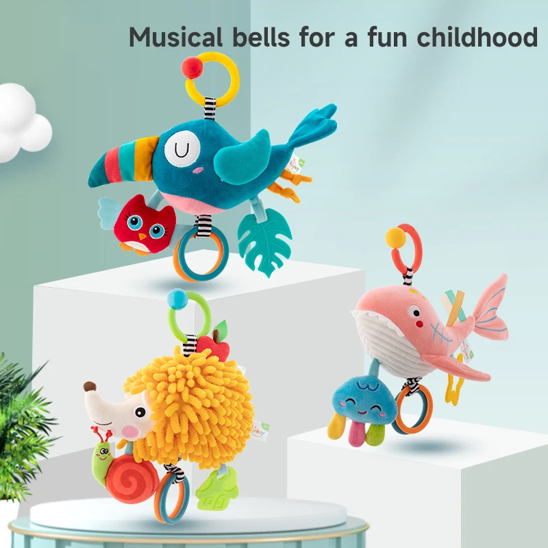 Kids Toys New Born - 0-6-12개월 신생아용 부드러운 플러시 동물 장난감