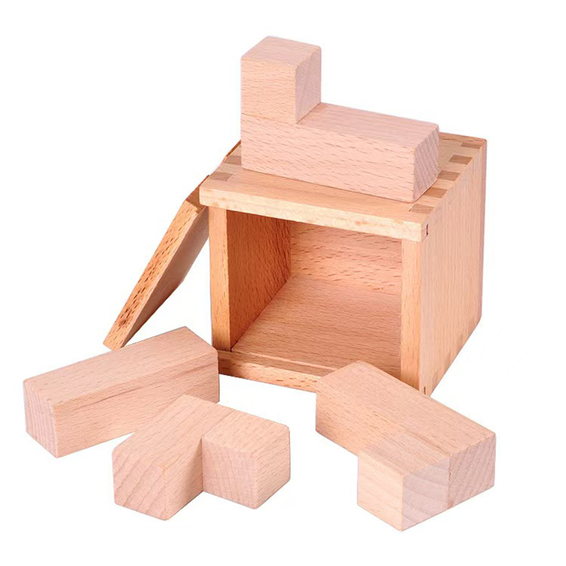 Wooden Puzzle Kids - 마법의 IQ 블록의 비스듬한 배치 성인을위한