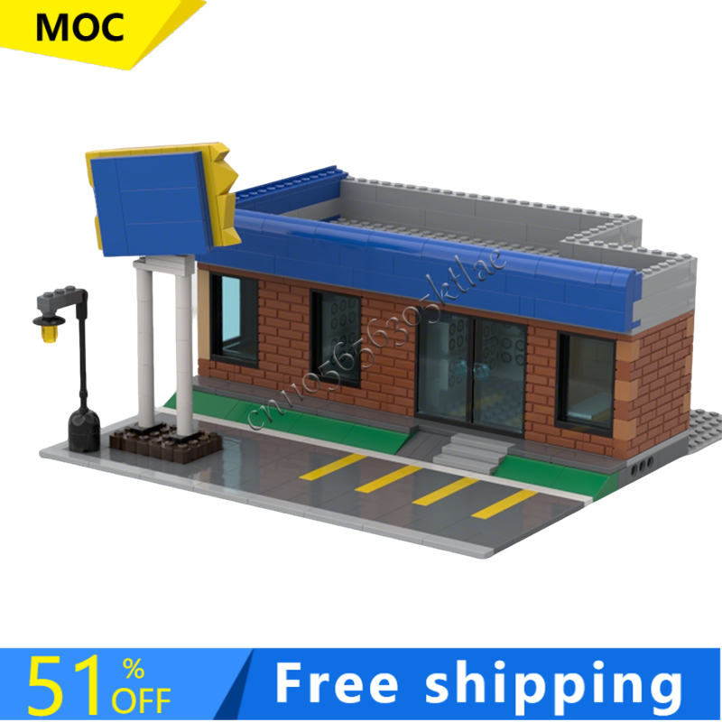Kids Toys Rental - 717PCS MOC 도시 거리 풍경 모듈식