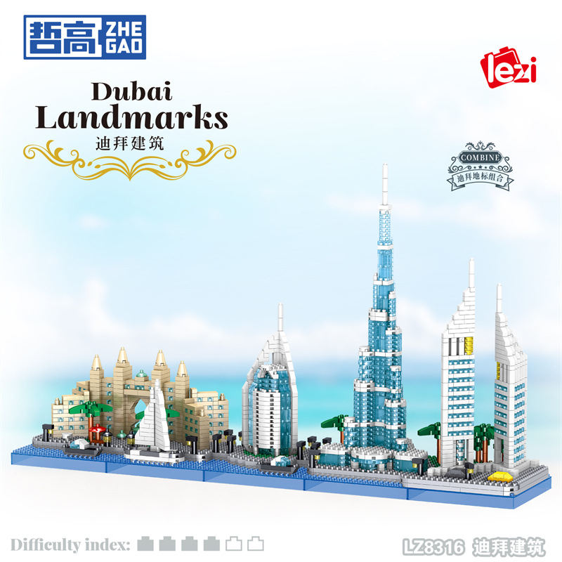 Kids Toys Dubai - 두바이 스카이라인 건축물 빅할리파 두바이 조립식