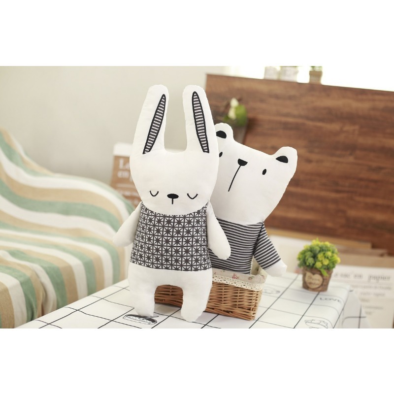 Kids Toys New Born - 면으로 채워진 인형 토끼 곰 유니콘