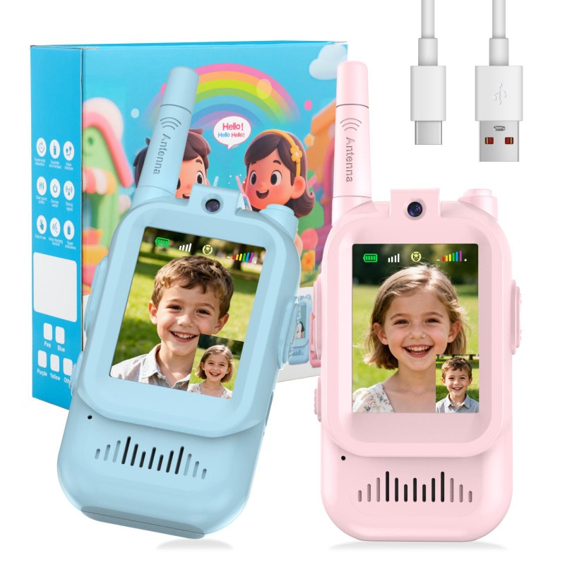 Toys For Kids Video - 마게캠 어린이용 비디오 무전기 2팩 충전식