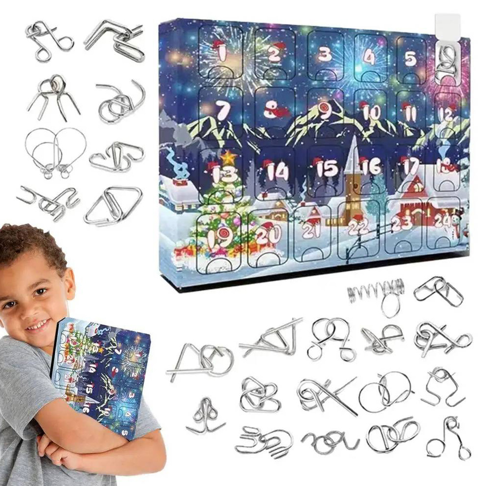 Kids Toys Xmas 2025 - 2025 금속 루반 잠금 퍼즐 장난감