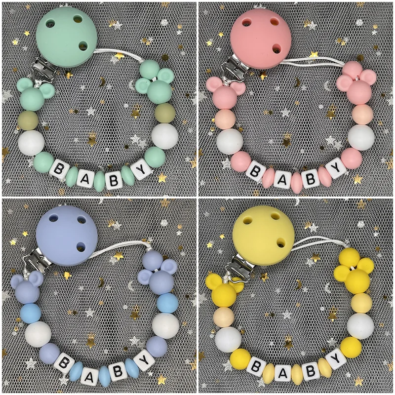 Kids Toys New Born - 아기 공갈젖꼭지 클립 개인 맞춤 이름