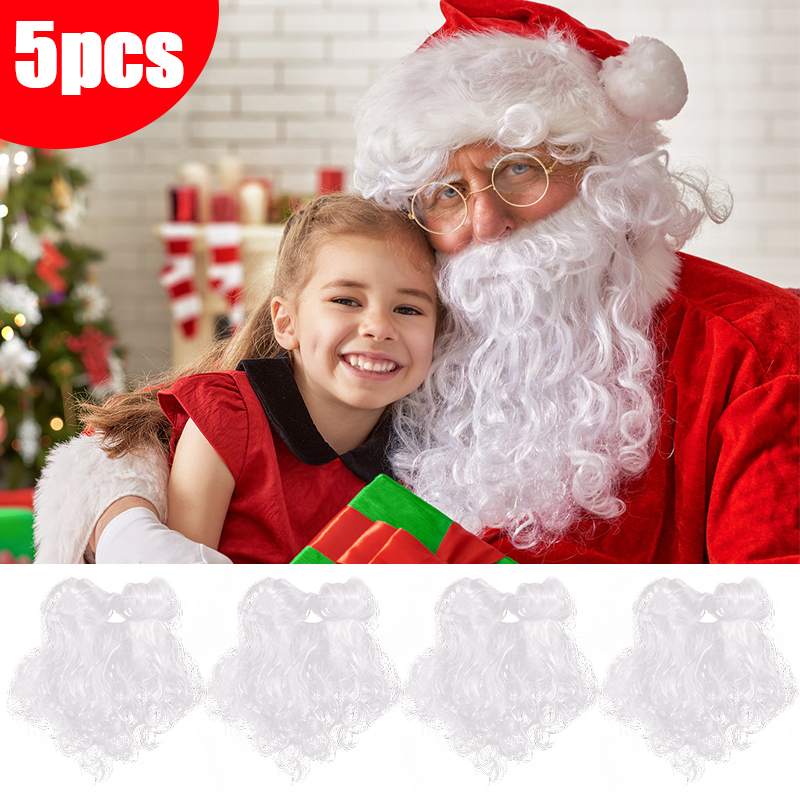 Kids Toys Xmas 2025 - 크리스마스 가짜 수염 산타 클로스 화이트