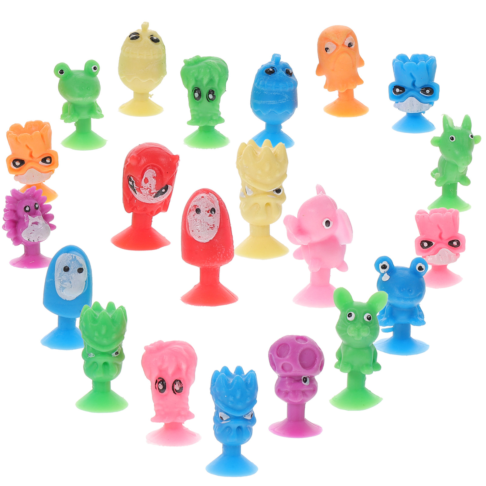 Kids Toys Home - 24Pcs 어린이를위한 만화 플라스틱 미니 동물