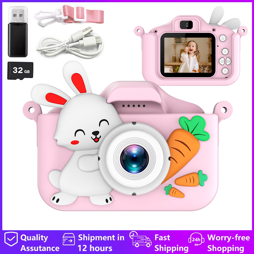 Kids Toys Top View - 어린이 카메라 디지털 듀얼 카메라 HD