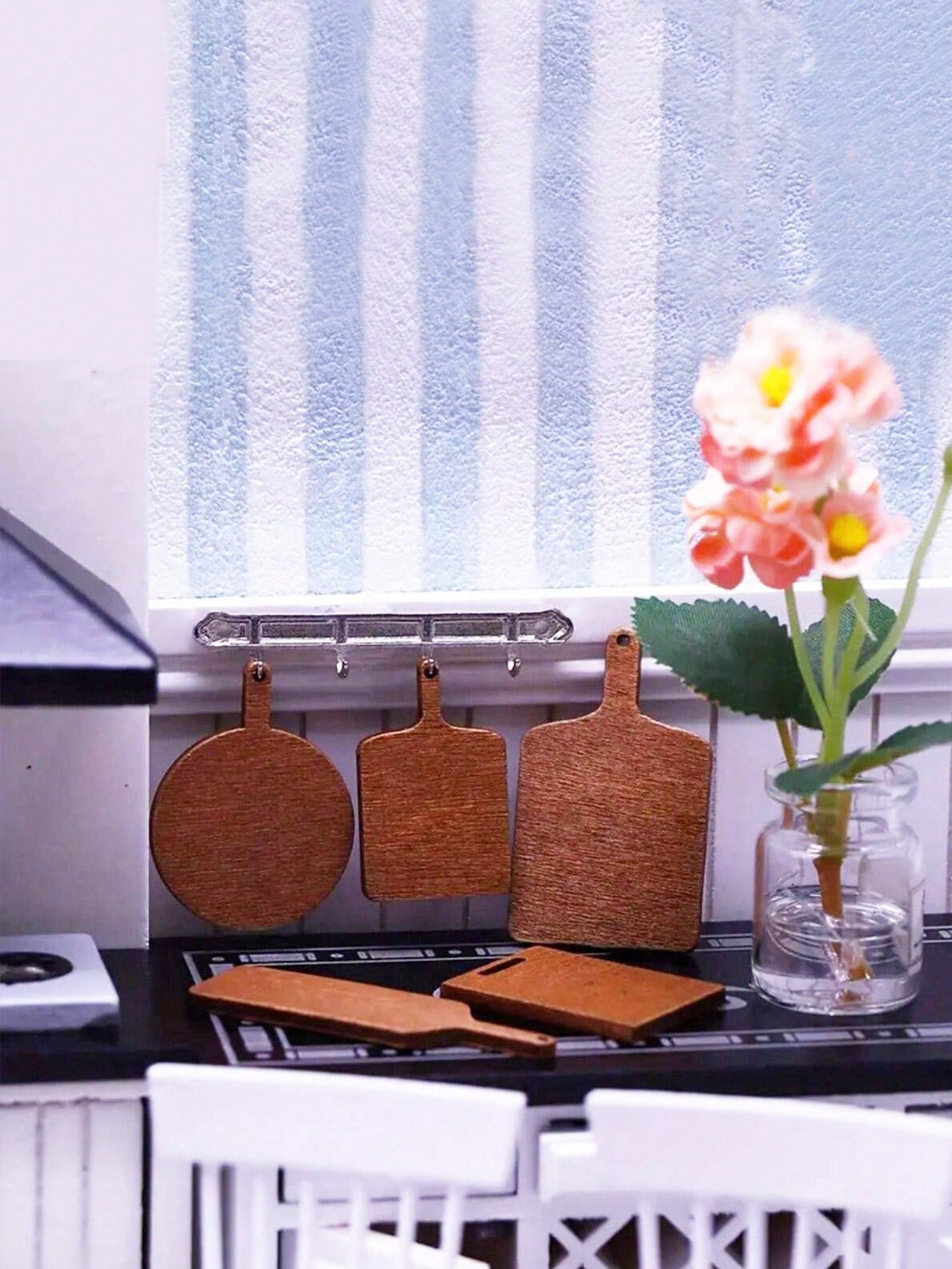 인형의 집 미니 주방 세트 도마 과일칼 식칼 모델 스테 - Dollhouse Furniture Set 리뷰 및 가격