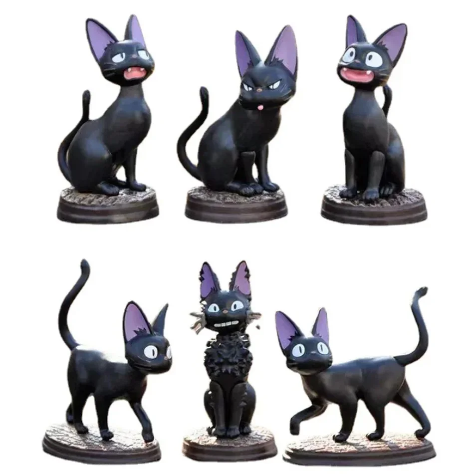 6개 세트 만화 검은 고양이 지지 피규어 PVC 액션  - Kids Toys Jiji 리뷰 및 가격