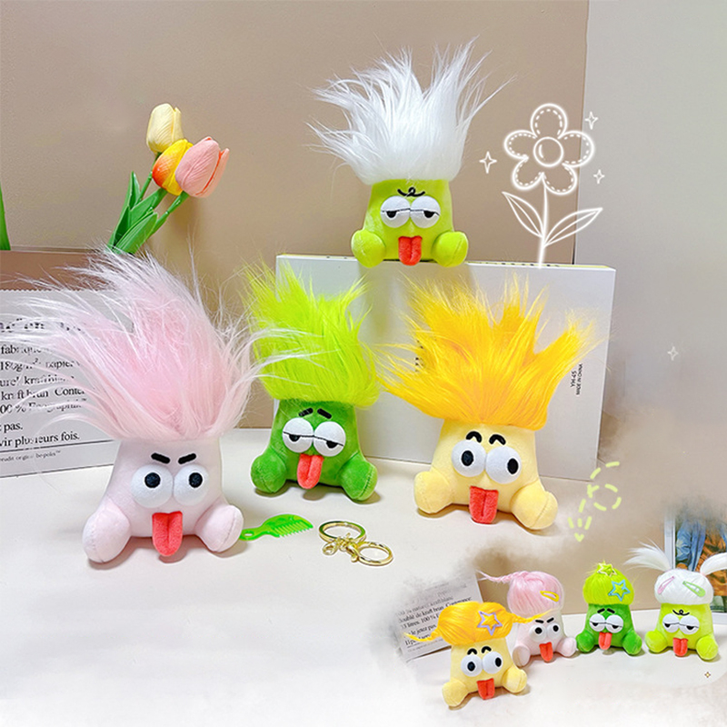 만화 튀김 머리 기발한 인형 크리스마스 키체인, 재미있 - Kids Quirky Toys 리뷰 및 가격