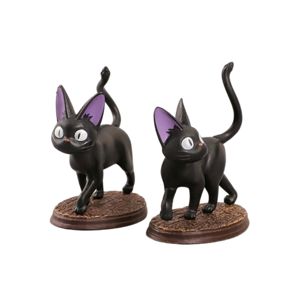 6 개/대 만화 검은 고양이 Jiji Gigi 그림 P - Kids Toys Jiji 리뷰 및 가격