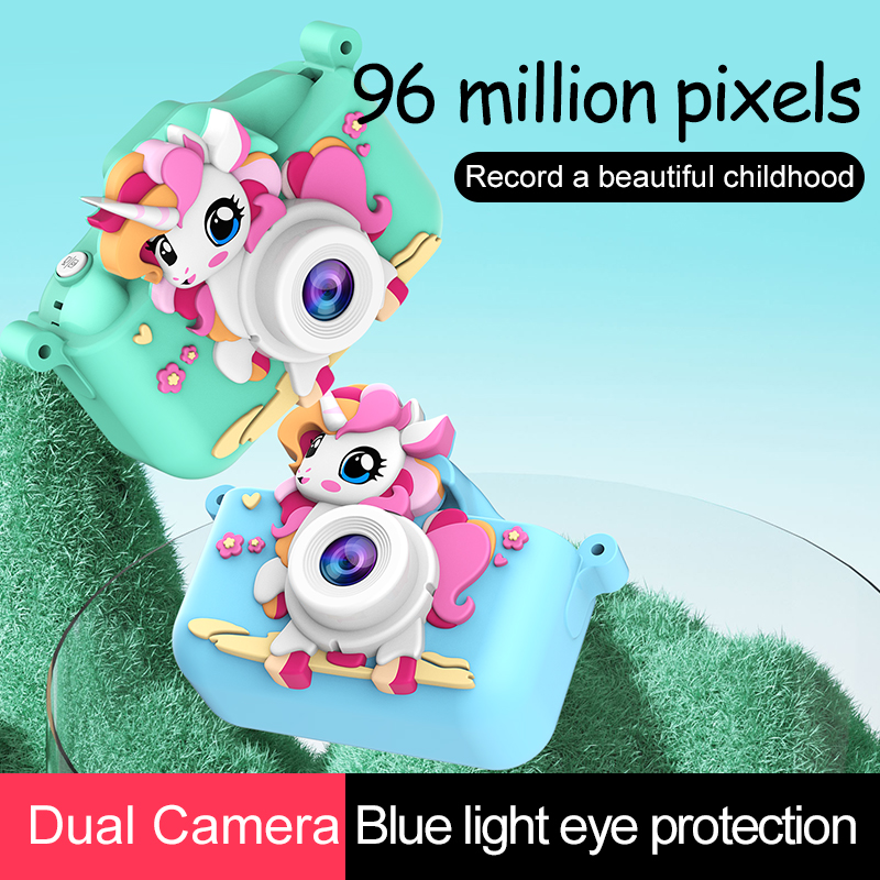 어린이 카메라 만화 유니콘 장난감 1080P HD 듀얼 - Kids Toys Top View 리뷰 및 가격