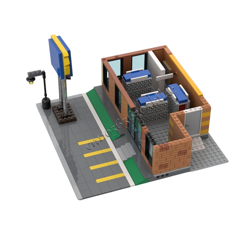 717PCS MOC 도시 거리 풍경 모듈식 커뮤니티 비 - Kids Toys Rental 리뷰 및 가격