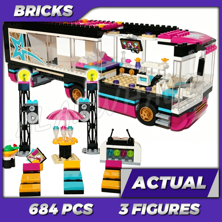 684pcs 프렌즈 팝스타 투어 버스 파티 스테파니 1 - Kids Toys Xmas 2025 리뷰 및 가격