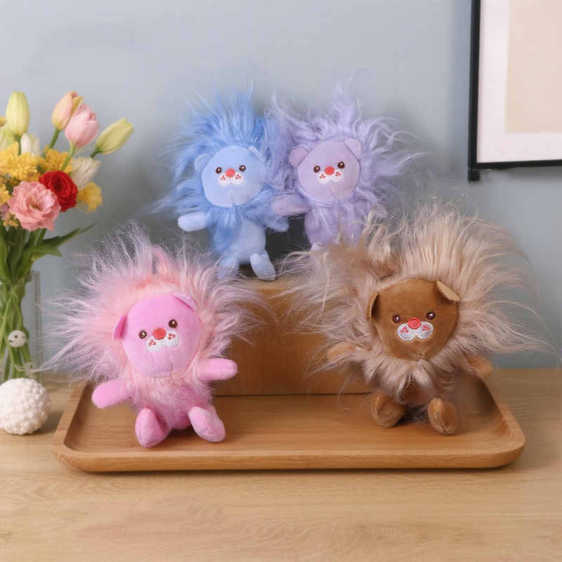 귀여운 작은 사자 인형 키체인 만화 동물 인형 펜던트  - Kids Quirky Toys 리뷰 및 가격