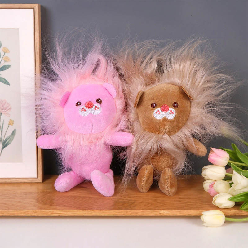 귀여운 작은 사자 인형 키체인 만화 동물 인형 펜던트  - Kids Quirky Toys 리뷰 및 가격