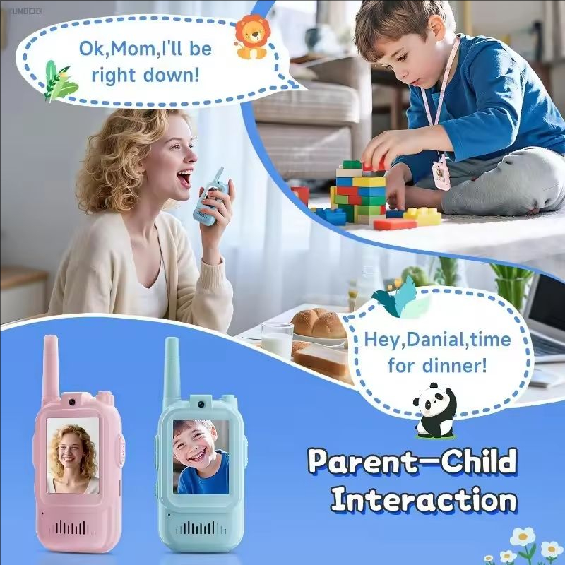 어린이용 비디오 무전기 2팩 충전식 유아용 장난감 실내 - Toys For Kids Video 리뷰 및 가격