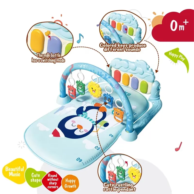 아기 활동 놀이 매트, 피아노가 있는 부드러운 감각 발 - Kids Toys New Born 리뷰 및 가격
