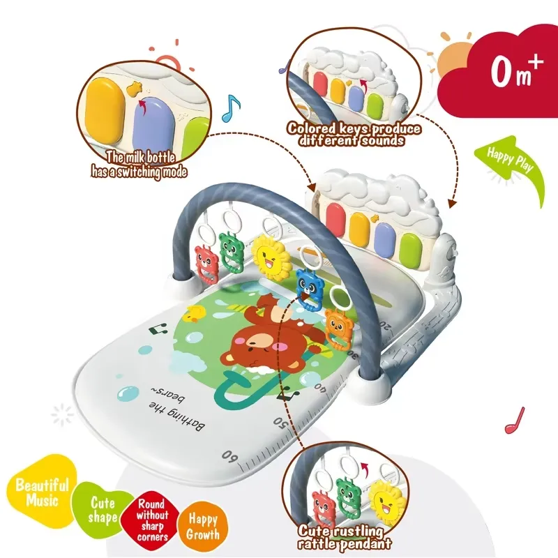 아기 활동 놀이 매트, 피아노가 있는 부드러운 감각 발 - Kids Toys New Born 리뷰 및 가격