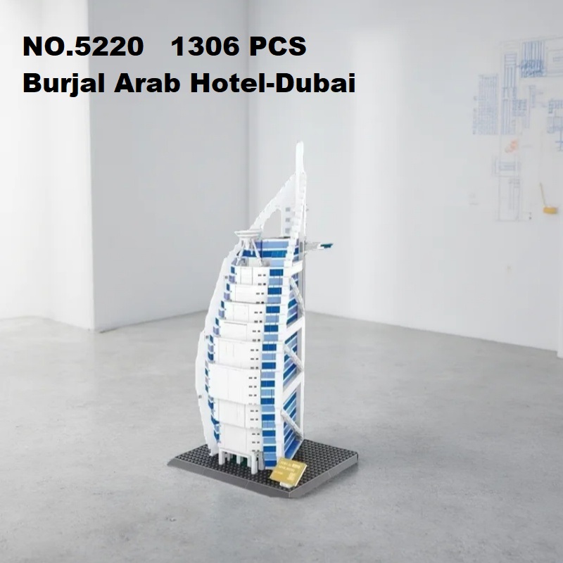 1306pcs 부르잘 아랍 호텔 두바이 건축 블록 모델 - Kids Toys Dubai 리뷰 및 가격