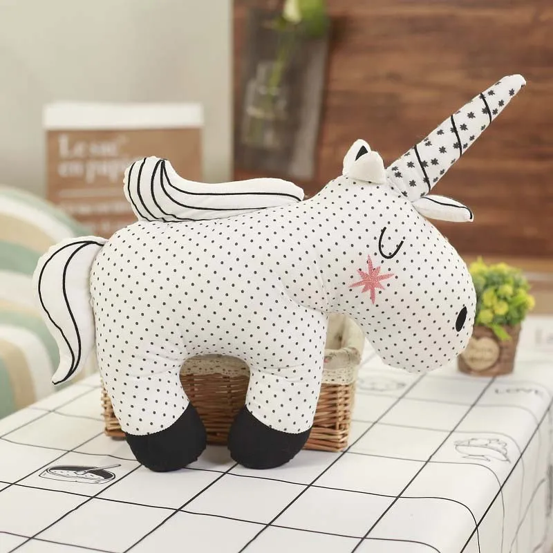 면으로 채워진 인형 토끼 곰 유니콘 플러시 베개 아기  - Kids Toys New Born 리뷰 및 가격