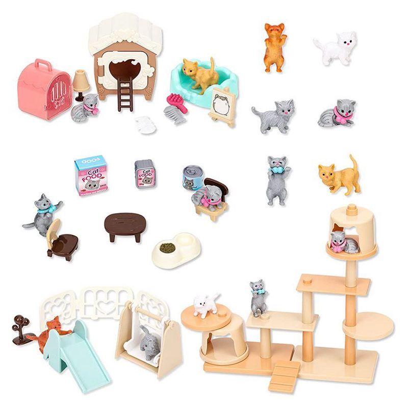 고양이 부품 애완 동물 세트 카와이 항목 어린이 장난감 - Dollhouse Furniture Set 리뷰 및 가격