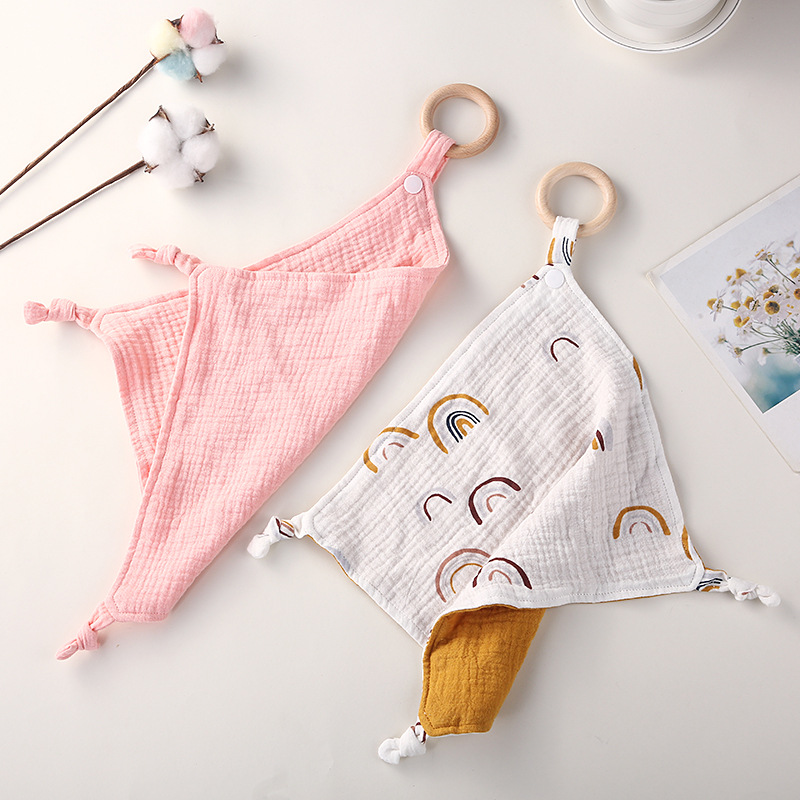 신생아 Appease 수건 단단한 통기성 면화 스냅 링 - Kids Toys New Born 리뷰 및 가격