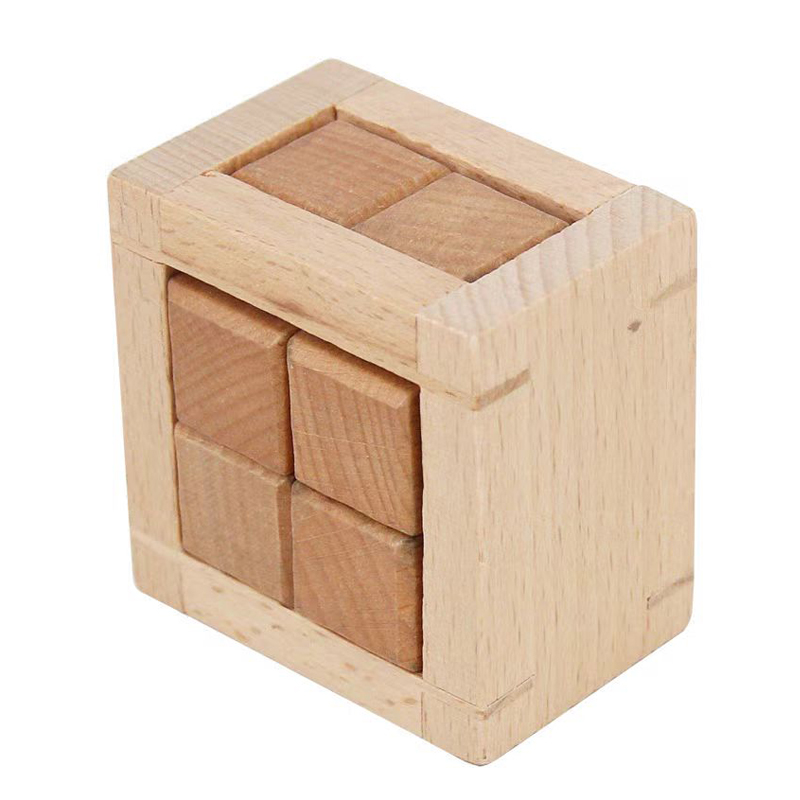 교육용 분리형 장난감 인터락 퍼즐 큐브 나무 두뇌 티저 - Wooden Puzzle Kids 리뷰 및 가격