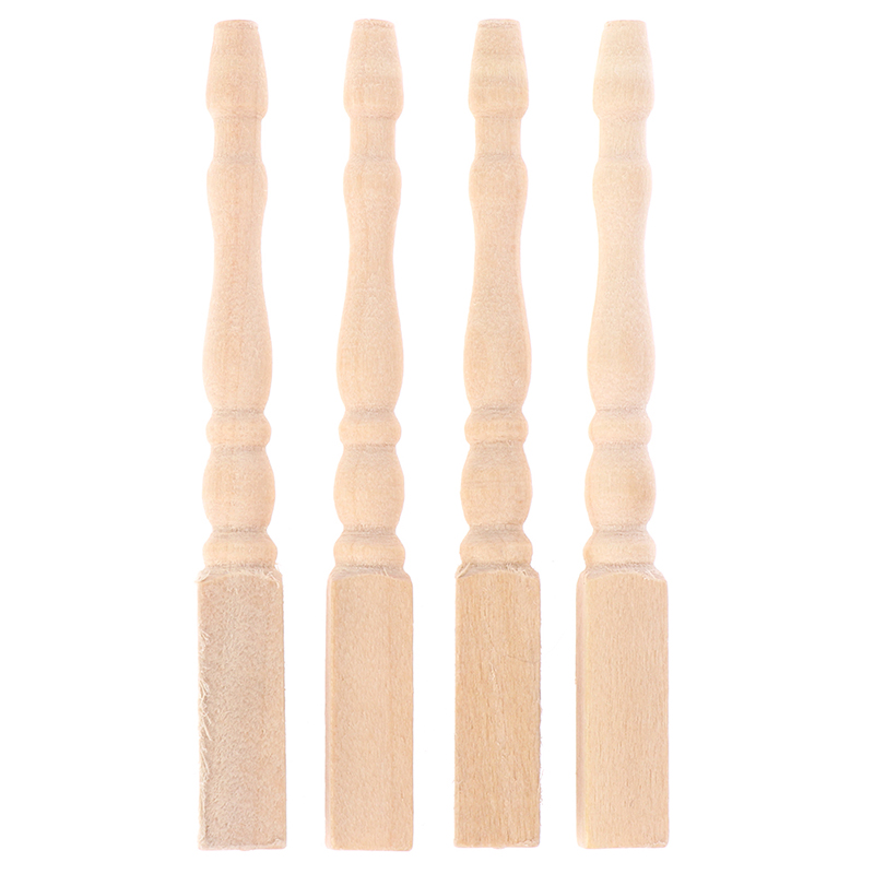 ● 4개/세트 1:12 인형의 집 미니어처 DIY 나무 - Dollhouse Furniture Set 리뷰 및 가격
