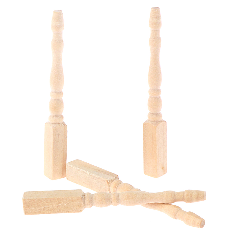 ● 4개/세트 1:12 인형의 집 미니어처 DIY 나무 - Dollhouse Furniture Set 리뷰 및 가격