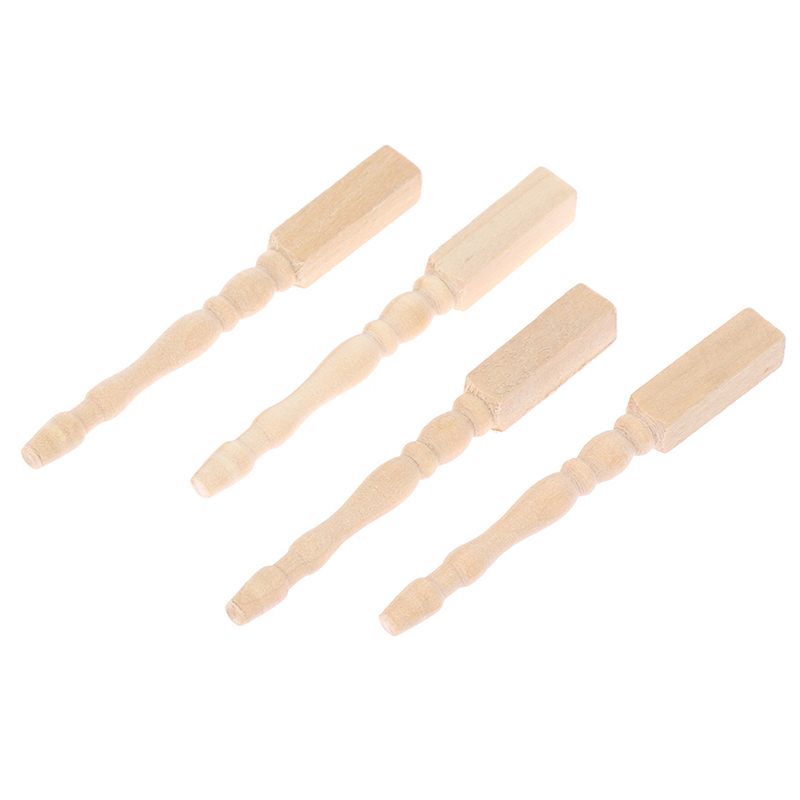 ● 4개/세트 1:12 인형의 집 미니어처 DIY 나무 - Dollhouse Furniture Set 리뷰 및 가격