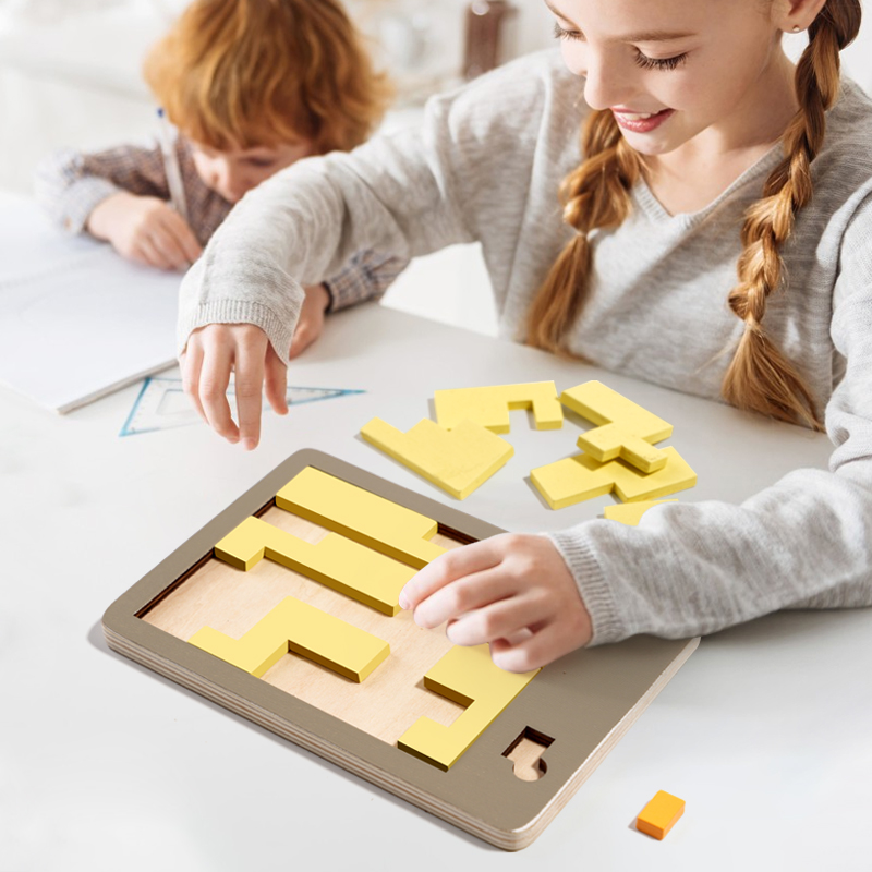 나무 기하학 퍼즐 도전 불가능한 두뇌 연소 감압 IQ  - Wooden Puzzle Kids 리뷰 및 가격