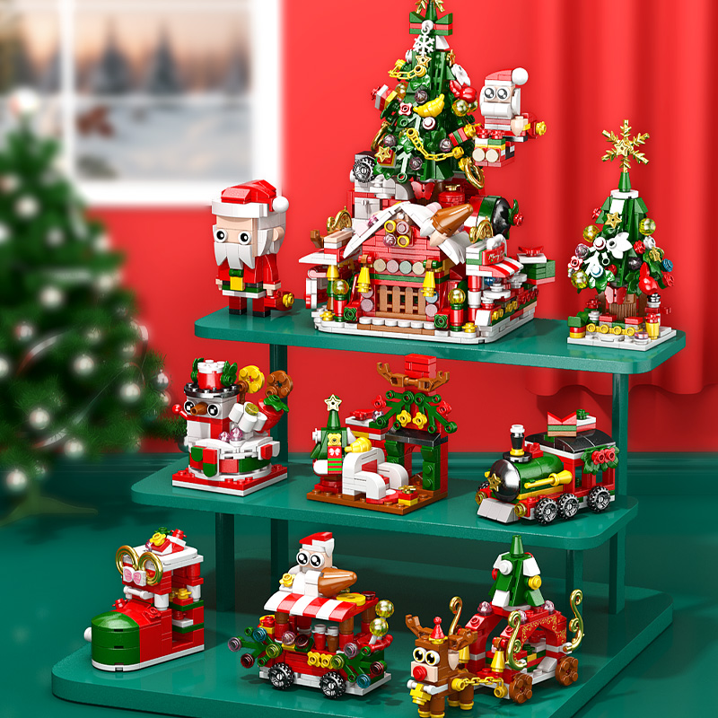 DIY 크리스마스 엘크 사슴 산타클로스 기차 건축 상점 - Kids Toys Xmas 2025 리뷰 및 가격