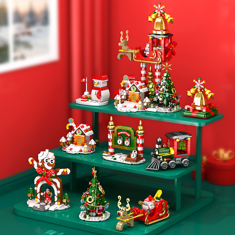 DIY 크리스마스 엘크 사슴 산타클로스 기차 건축 상점 - Kids Toys Xmas 2025 리뷰 및 가격