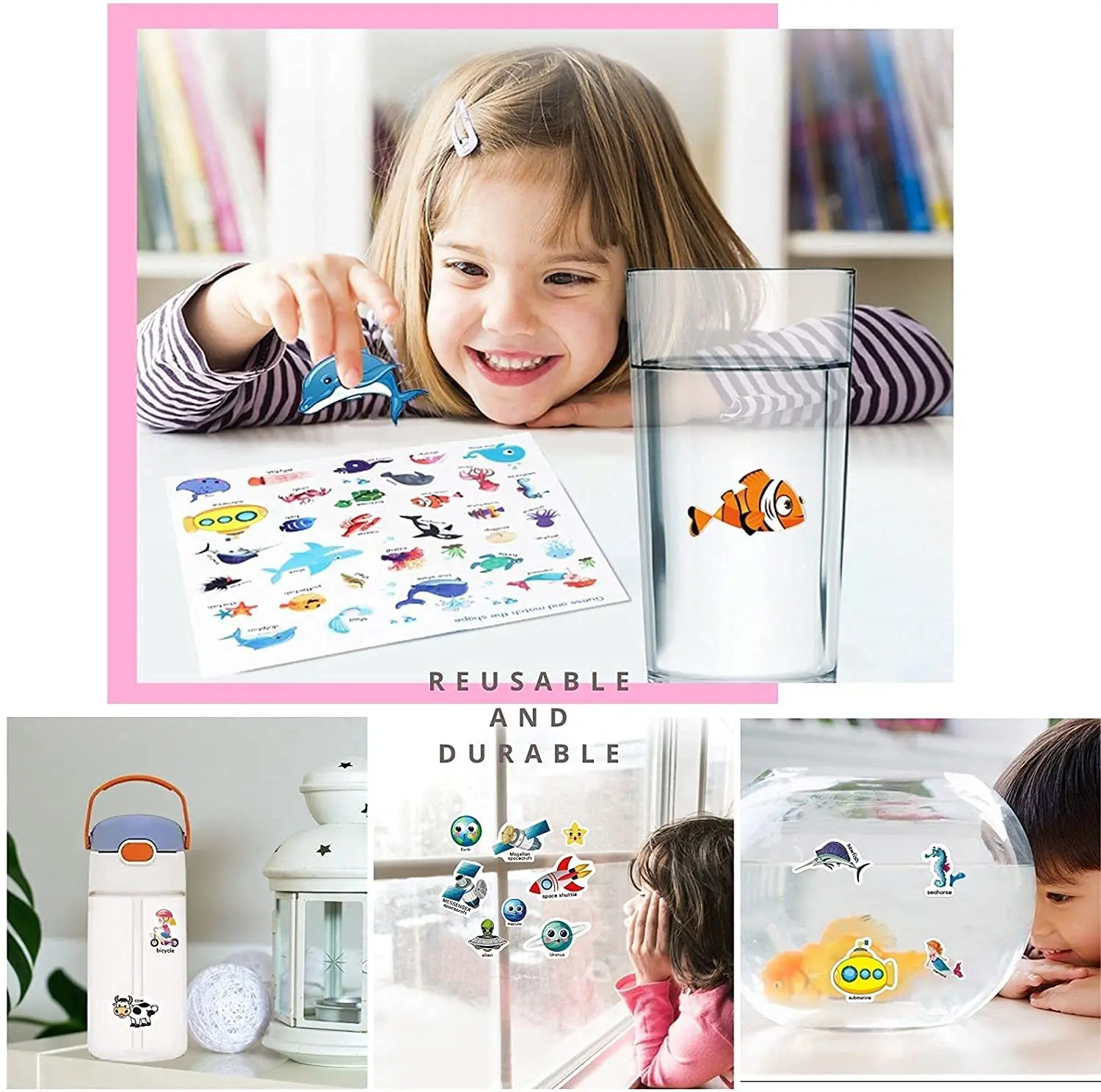어린이 재사용 가능한 스티커 북, 여러 시나리오, 만화 - Kids Toys 10 Year Old 리뷰 및 가격
