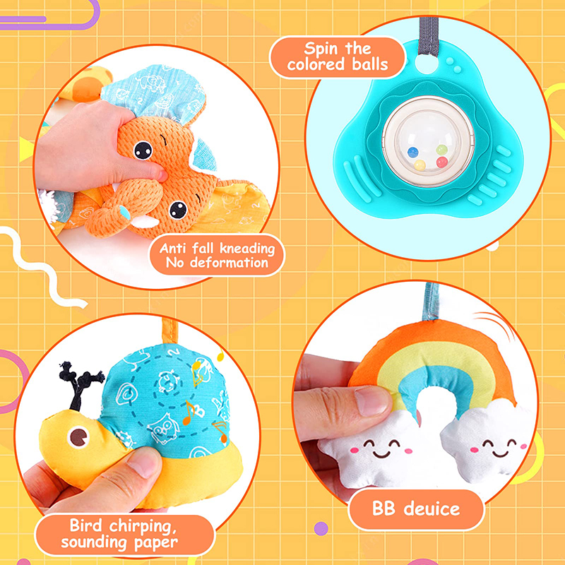 자동차 좌석 장난감 유아 색상 코끼리 유모차 스트레치  - Kids Toys New Born 리뷰 및 가격